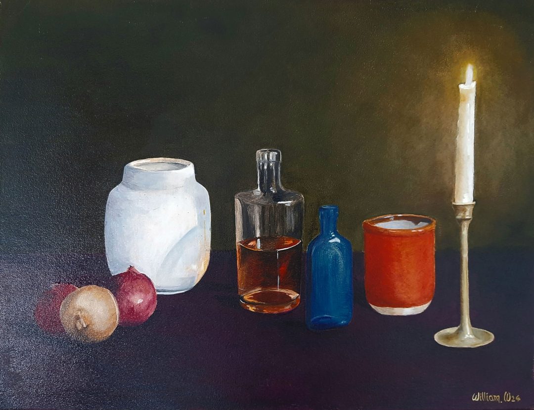 Candle Light oil painting